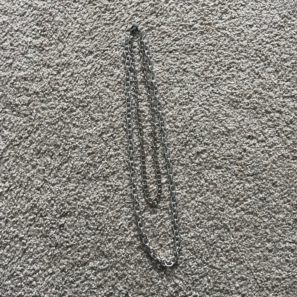 NWOT Handmade Silver Double Chain Pants Jean Chain